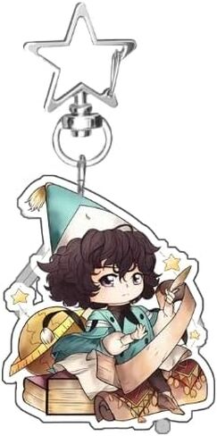سلاسل المفاتيح الأكريليكية من Witch Hat Atelier Chibi - Coco وAgott وTetia وRicheh وQifrey - إكسسوارات ساحرة لحلقات مفاتيح الرسوم المتحركة اللطيفة in Kuwait