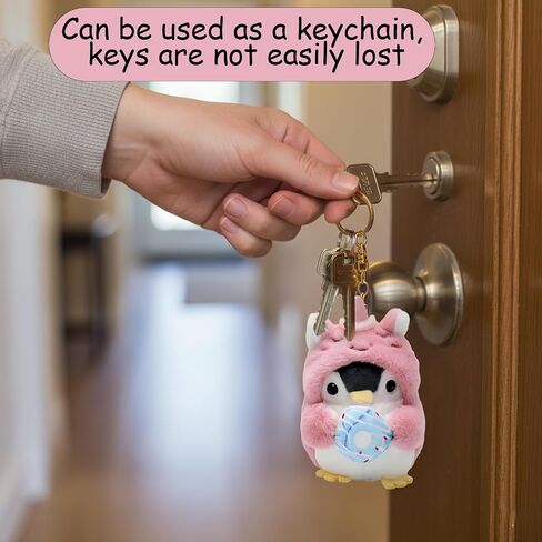 2 PCS Penguin Keychain, Penguin Keychains with Unicorn and Bunny Costumes, Cute Penguin Key Chains for Bag Decorations, Penguin Keychain for Gifts and Party Favors in Saudi Arabia