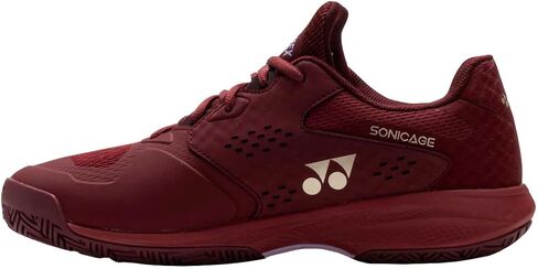 حذاء تنس YONEX Power Cushion Sonicage للرجال - أحمر داكن/D متوسط ​​/ 8.5 in Kuwait