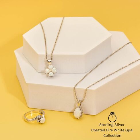 Peora Created Fire Opal Earrings for Women 925 Sterling Silver, 1 Carat total Round Shape 5mm, Friction Backs, October Birthstone, Dainty, Iridescent in Kuwait
