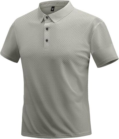 Men's Polo Shirts Short Sleeve, Ultra Comfortable Athletic Fit Golf Polo, Wrinkle Free & Moisture Wicking Casual T-Shirts in Kuwait