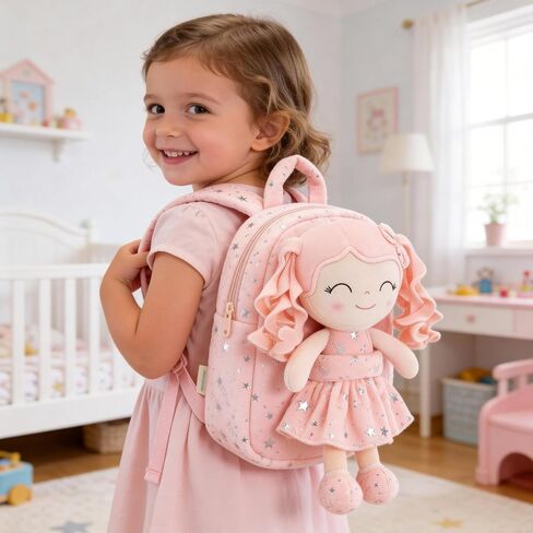 Gloveleya Kids Backpack - Light Coral Pink 9 inches in Saudi Arabia