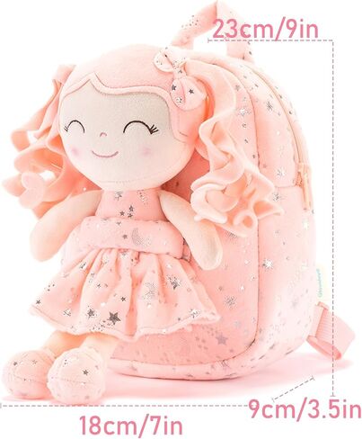 Gloveleya Kids Backpack - Light Coral Pink 9 inches in Saudi Arabia