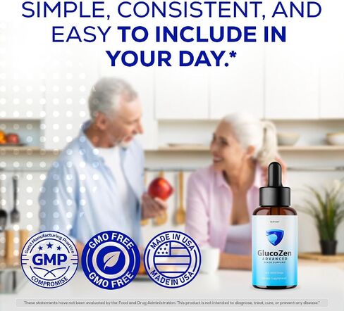 (5 Pack) Glucozen Drops - Official Gluco Zen Oral Liquid Drops Advanced Premium Formula Maximum Strength, All Natural Ingredients Vitamins for Overall Health & Wellness, 5 Bottles for 5 Months in Saudi Arabia