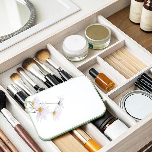 12Pcs Desktop Makeup Mirror 7.87inch Small Vanity Mirror with Stand, 90°Adjustable Portable Foldable Makeup Mirrors for Vanity Table, Office, Travel(4 Color) in Saudi Arabia
