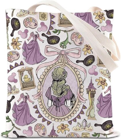 حقيبة كتف من FOTAP Lost Princess Inspire Tote Bag Princess Merch Fairy Tale Gift حقيبة كتف على شكل فيونكة للأميرة in Kuwait