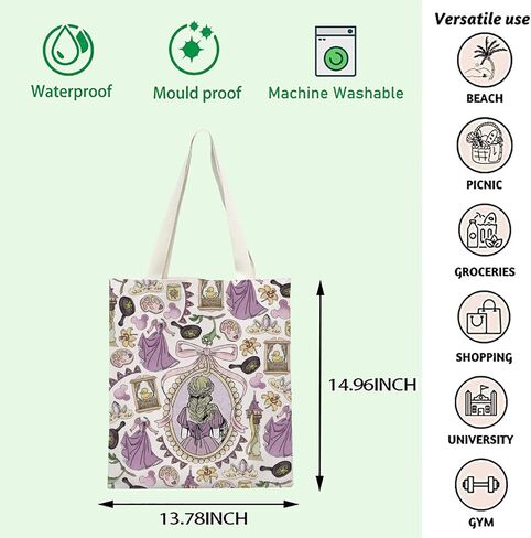 حقيبة كتف من FOTAP Lost Princess Inspire Tote Bag Princess Merch Fairy Tale Gift حقيبة كتف على شكل فيونكة للأميرة in Kuwait