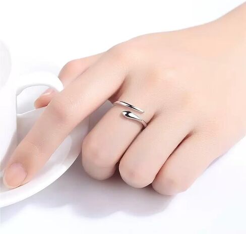 Fanmusic 925 Sterling Silver Rings Featuring 18K White Gold Plated Eternity Stackable! in Saudi Arabia