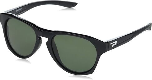 Peppers Sport Fashion Polarized Oval Sunglasses, Matte Black, 55x19x145mm in Saudi Arabia