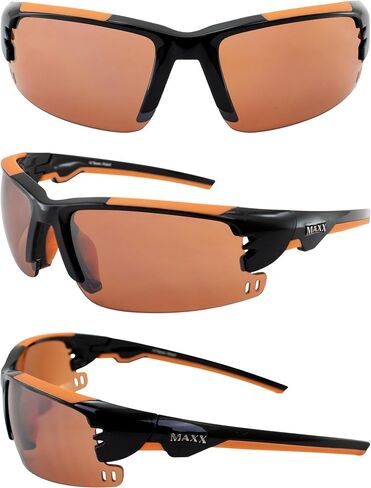 Wizard Black w/Orange Rubber Frame HD Amber Lens in Saudi Arabia