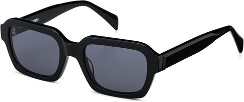 SAINT OWEN Chief Sunglasses – Rectangular Italian Acetate Frame, Metal Temple Accent, 100% UV Protection in Saudi Arabia