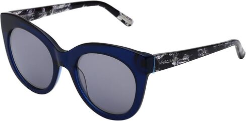 Guess By Marciano GM0760 Sunglasses - Shiny Light Blue Frame, Blu Mirror Lenses, 54 mm GM07605484X in Kuwait