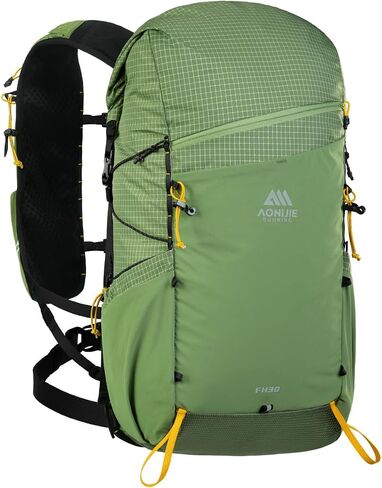 AONIJIE 30L Lightweight Hiking Backpack for Men, Adjustable & Multifunctional Backpacking Travel Gear Running Daypack(B#Blue) in Saudi Arabia