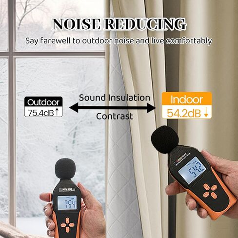 3-in-1 Layers Soundproof Fully Blackout Curtains 72 inch, Noise Canceling Thermal Insulated Back Tab Drapes for Living Room Kids Bedroom, with Hooks, Beige 50x72 Inch 1 Panel in Saudi Arabia