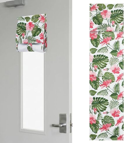 Bigmeta Classroom Door Window Blackout Cover - Blocking 100% Views & 90% Sunlight, Simple Installation Lockdown Shade Privacy Curtain for 6'' x 32'' Window, 1 Pc (Multicolor) in Saudi Arabia