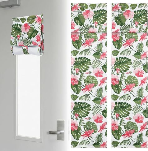 Bigmeta Classroom Door Window Blackout Cover - Blocking 100% Views & 90% Sunlight, Simple Installation Lockdown Shade Privacy Curtain for 6'' x 32'' Window, 1 Pc (Multicolor) in Saudi Arabia