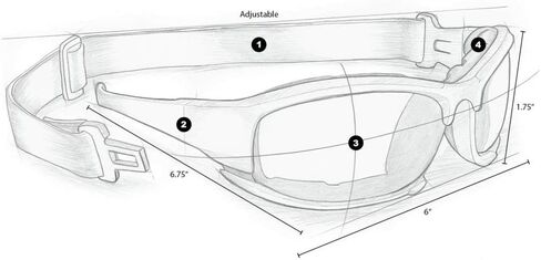 نظارات Epoch Eyewear نظارات شمسية هجينة فائقة الظلام للدراجات النارية in Kuwait
