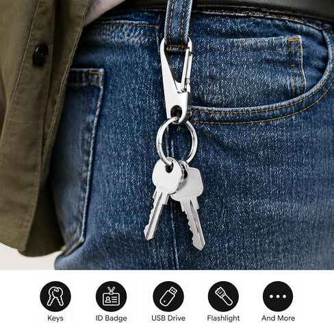 304 stainless steel Carabiner Keychains.Small Heavy Duty Keychain Carabiners. in Saudi Arabia