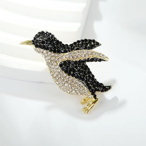 Gold Rhinestone Brooch Dainty Brooch Pins for Women Enamel Brooches Pins Backpacks in Kuwait