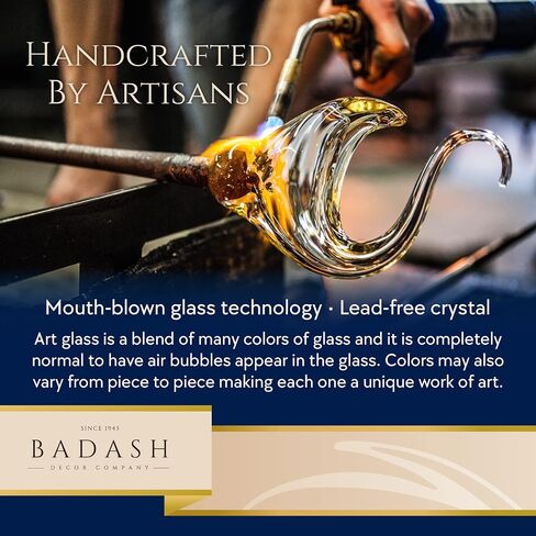 Badash Galaxy Bud Vase - 8.5" Lead-Free Crystal Glass Table Centerpiece Décor in Saudi Arabia