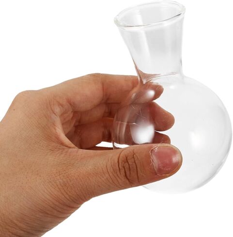3 Pcs Propagation Stations Glass Hydroponic Vase, Clear Wall Planter Replacement Container, Modern Small Flower Plant Display Pot for Indoor Wooden Hanging Frame Holder in Kuwait