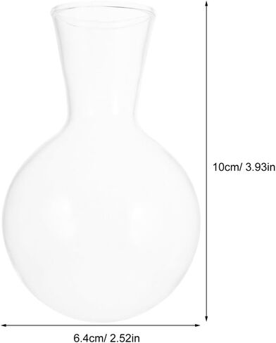 3 Pcs Propagation Stations Glass Hydroponic Vase, Clear Wall Planter Replacement Container, Modern Small Flower Plant Display Pot for Indoor Wooden Hanging Frame Holder in Kuwait
