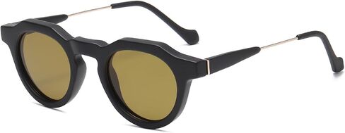 Classic Round Polarized Sunglasses Men Women Retro Trendy UV400 Protection for Driving Fishing Golf in Saudi Arabia