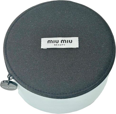 Miu Miu Circle Vaniity Cosmetic Bag Pouch Makeup Toiletry Zip Travel Fragrance Beauty Miutine Trousse (6L X 6H X 3W) - WOMEN - 9541 in Saudi Arabia