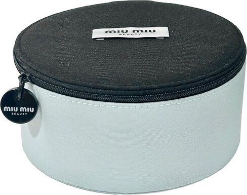 Miu Miu Circle Vaniity Cosmetic Bag Pouch Makeup Toiletry Zip Travel Fragrance Beauty Miutine Trousse (6L X 6H X 3W) - WOMEN - 9541 in Saudi Arabia