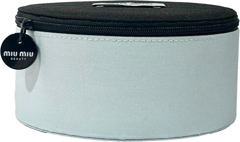 Miu Miu Circle Vaniity Cosmetic Bag Pouch Makeup Toiletry Zip Travel Fragrance Beauty Miutine Trousse (6L X 6H X 3W) - WOMEN - 9541 in Saudi Arabia