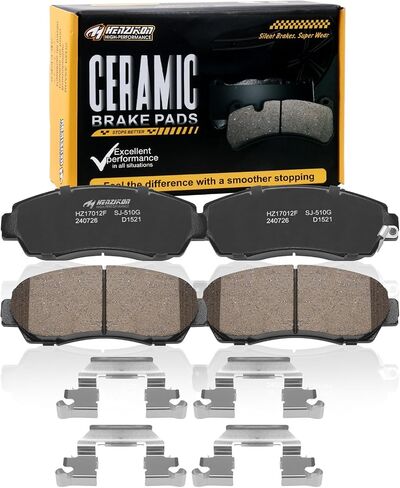 Front Brake Pads for Car Compatible with Acura RDX TLX Honda Accord Crosstour CR-V Odyssey Passport Subaru Legacy,Ceramic Brake Pads Automotive Replacement DIY,Smooth Quiet Braking Performance in Kuwait