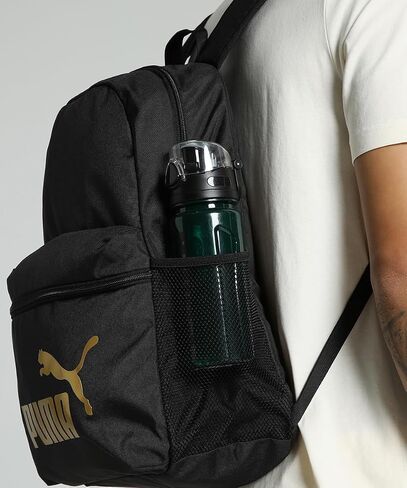 حقيبة ظهر PUMA PHASE من PUMA حقيبة ظهر PUMA باللون الأسود والذهبي رقم 1 لشعار PUMA باللون الأسود والذهبي رقم 1 مقاس واحد in Kuwait