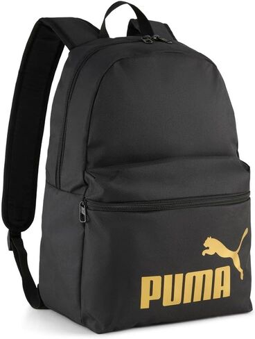 حقيبة ظهر PUMA PHASE من PUMA حقيبة ظهر PUMA باللون الأسود والذهبي رقم 1 لشعار PUMA باللون الأسود والذهبي رقم 1 مقاس واحد in Kuwait