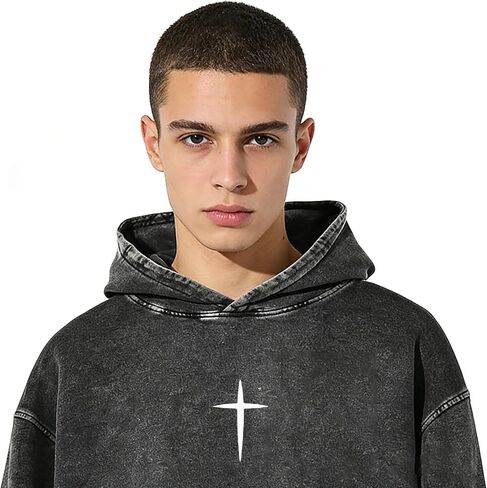 Need Prayer Tap My Shoulder Hoodie Christian Cross God Sweatshirt Unisex Casual Acid Wash Pullover Hooded Oversized Tops in Kuwait