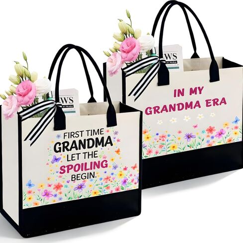 Mothers Day Gifts for Mom, First Time Grandma, Dog Mom, Gardener, Dog Lover, Mother’s Day Reusable Tote Bag in Kuwait