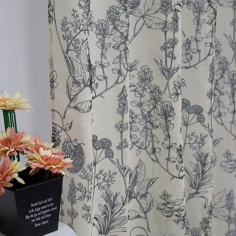 July Joy Floral Print Curtains 96 Inch Length for Living Room Bedroom Vintage Farmhouse Drapes Back Tab Light Filtering Rod Pocket 2 Panels in Saudi Arabia