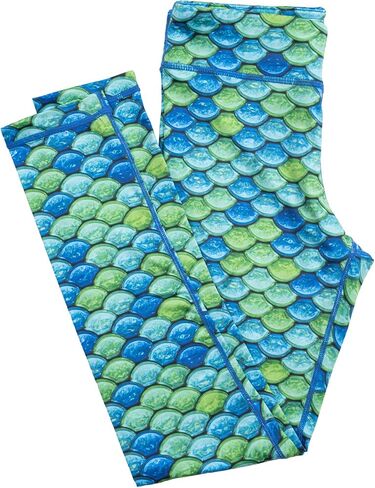 Fin Fun Girls and Kids Mermaid Athletic Leggings for Running and Swimming in Saudi Arabia