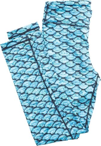 Fin Fun Girls and Kids Mermaid Athletic Leggings for Running and Swimming in Kuwait