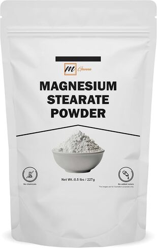 Magnesium Stearate Powder (Food Grade) 227 gm / 0.5 lbs | Ideal for Supplements, Food Processing, Cosmetics, and DIY Projects in Saudi Arabia