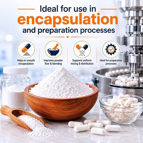Magnesium Stearate Powder (Food Grade) 227 gm / 0.5 lbs | Ideal for Supplements, Food Processing, Cosmetics, and DIY Projects in Saudi Arabia