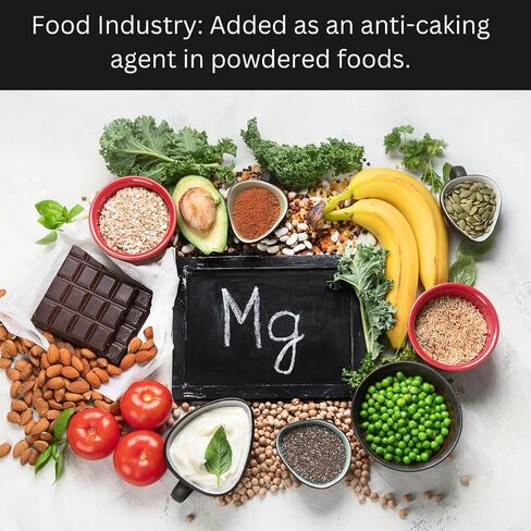 Magnesium Stearate Powder (Food Grade) 227 gm / 0.5 lbs | Ideal for Supplements, Food Processing, Cosmetics, and DIY Projects in Saudi Arabia