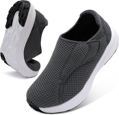 BARERUN Men's Wide Toe Box Barefoot Walking Shoes Slip on Diabetic Neuropathy Orthopedic Zero Drop Minimalist Tennis Shoes for Plantar Fasciitis Comfort Workout Sneakers Indoor Outdoor in Saudi Arabia