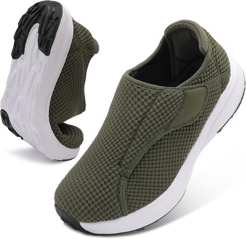 BARERUN Men's Wide Toe Box Barefoot Walking Shoes Slip on Diabetic Neuropathy Orthopedic Zero Drop Minimalist Tennis Shoes for Plantar Fasciitis Comfort Workout Sneakers Indoor Outdoor in Saudi Arabia