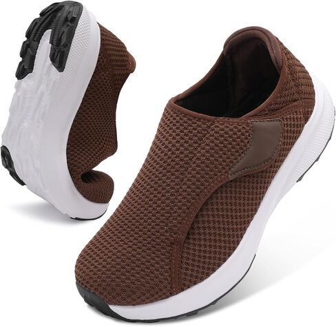 BARERUN Men's Wide Toe Box Barefoot Walking Shoes Slip on Diabetic Neuropathy Orthopedic Zero Drop Minimalist Tennis Shoes for Plantar Fasciitis Comfort Workout Sneakers Indoor Outdoor in Saudi Arabia