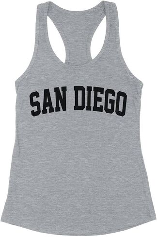 San Diego College Style Tank Top Fitted Racerback Women's in Saudi Arabia