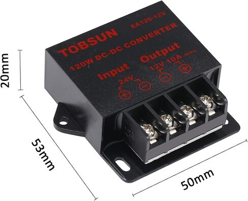 2 Pack - DC 24V to 12V 10A 120W Step Down Buck Converter, Power Converter Voltage Regulator Reducer, Compact Transformer Mini Module for Golf Cart Club Car, Truck, RV Electronics in Kuwait