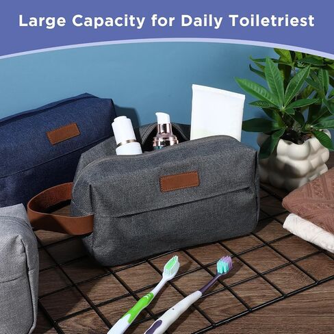 8 Pcs Groomsmen Gift Bags Toiletry Bag for Men Hanging Travel Toiletry Bag Water Resistant Shaving Portable Storage Christmas Gifts in Saudi Arabia