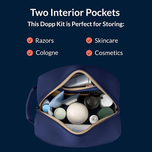 KUSSHI Dopp Kit (Navy/Khaki) in Saudi Arabia