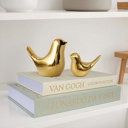 MAOBUYOU Small Birds Statues Gold Home Decor, Modern Style Figurine, Decorative Ornaments for Living Room, Bedroom, Office Desktop, Cabinets in Saudi Arabia