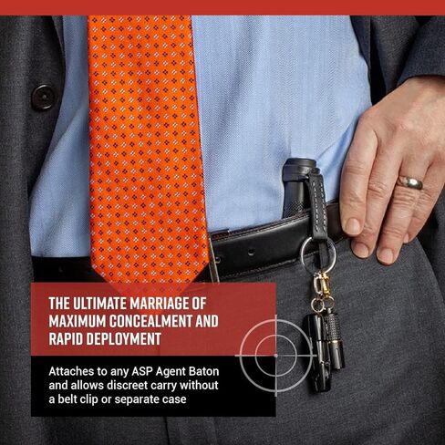 ASP Tuck Concealable Baton-Holder With Key Ring, Tactical Baton Clip, Leather Duty-Belt Accessory in Kuwait